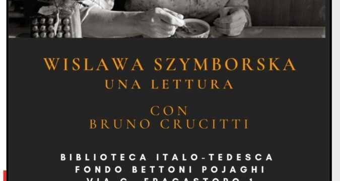 Presso il Fondo Bettoni Pojaghi serata dedicata a Wislawa Szymborska